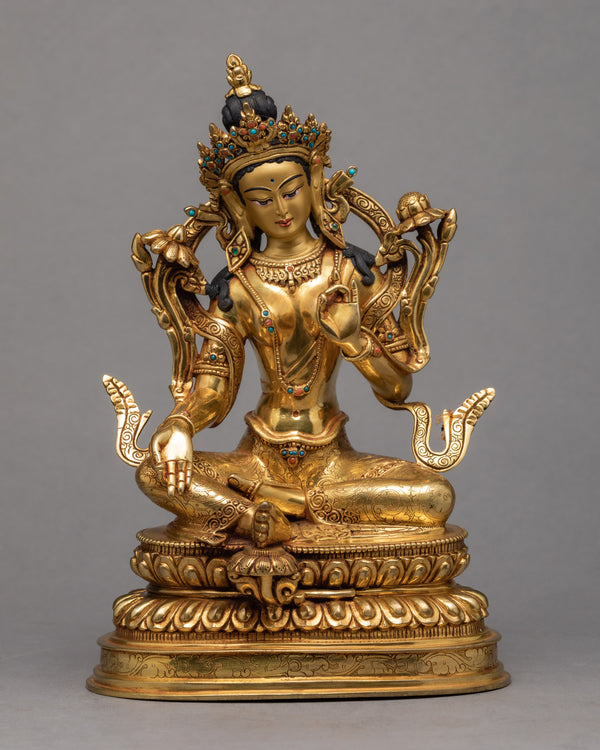 green tara statue