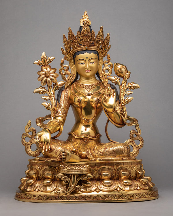 green tara statue