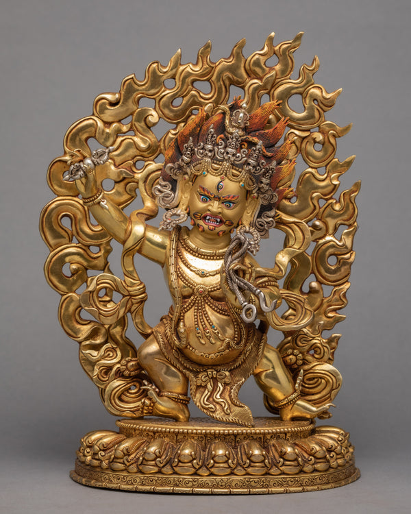 Vajrapani Statue | Plated With Gold Buddhist Art