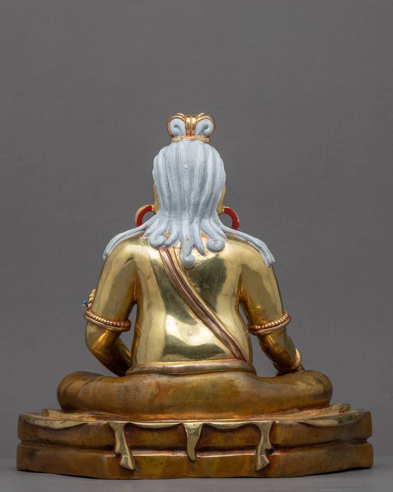 Thangtong Gyalpo Mantra Practice Statue | Gold-Plated Himalayan Artwork