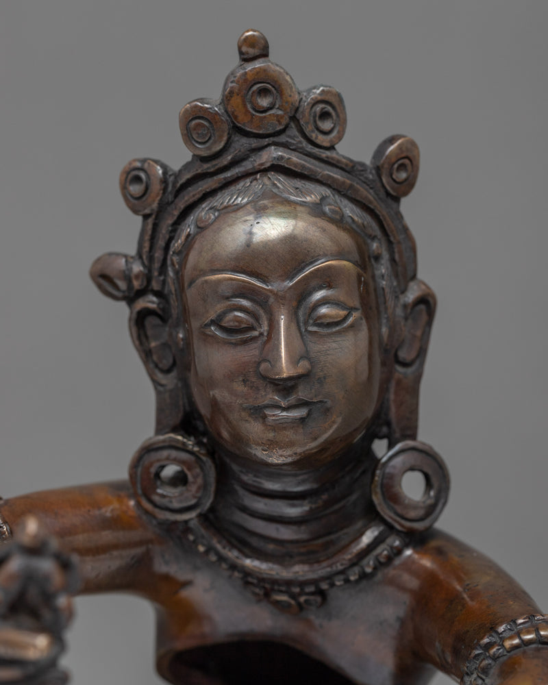 Tibetan Vajrasattva Mantra Statue With Consort | Buddha Sculpture For Mindfulness