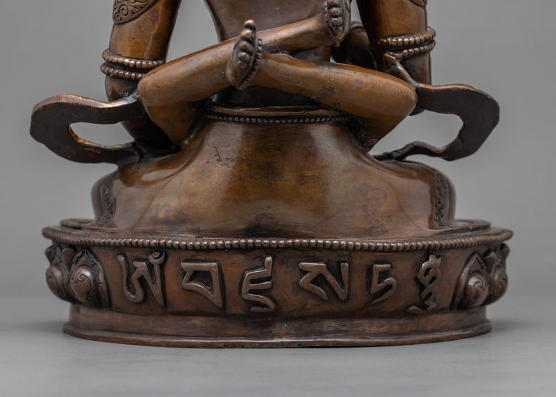 Tibetan Vajrasattva Mantra Statue With Consort | Buddha Sculpture For Mindfulness