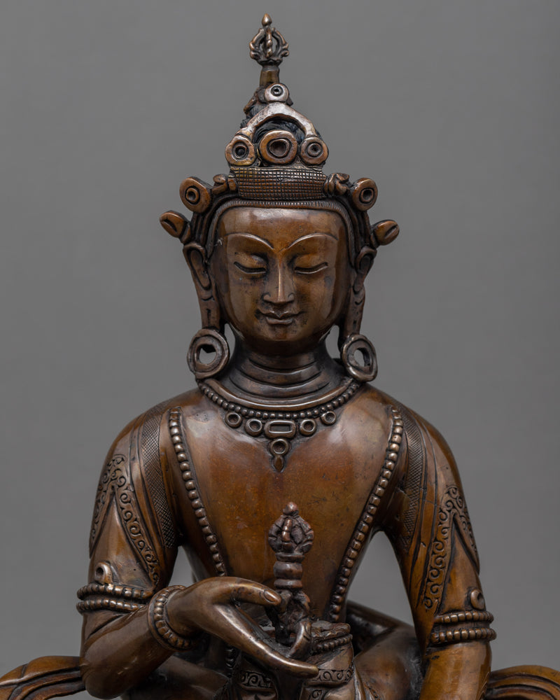 Tibetan Vajrasattva Mantra Statue With Consort | Buddha Sculpture For Mindfulness