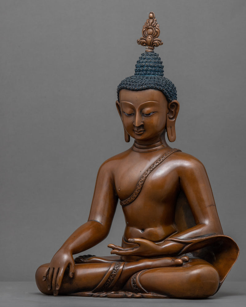 Traditional Home Decor Buddha Shakyamuni Statue | Himalayan Buddhist Art