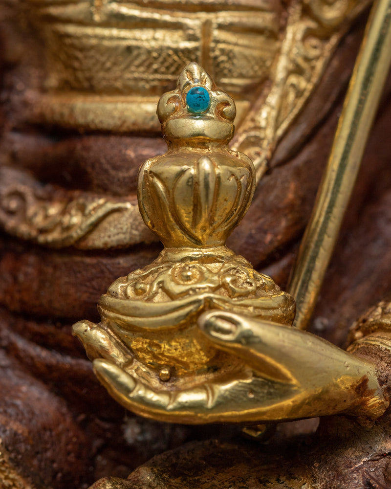 Guru Padmasambhava Mantra Practice Statue | Historical Tibetan Buddhist Master