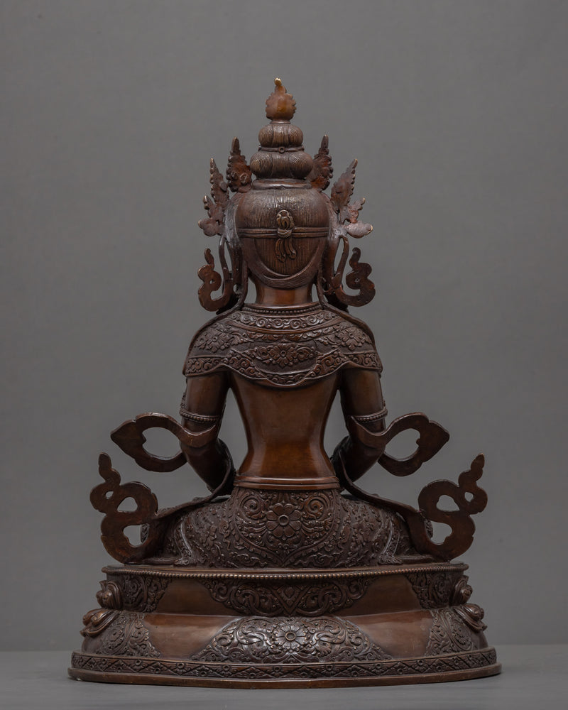 Amitayus Buddha Mantra | Oxidized Art-Form From Nepal