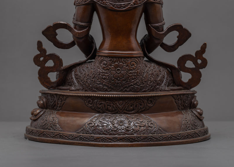 Amitayus Buddha Mantra | Oxidized Art-Form From Nepal