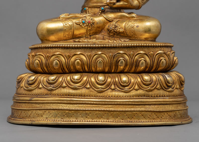 Antique Statue For Vajrasattva Mantra Benefits Practice | Traditional Buddhist Deity Sculpture