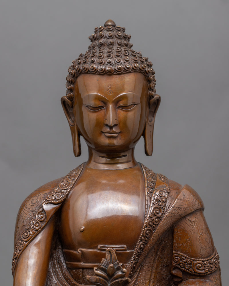 Medicine Buddha Altar For Tibetan Shrine | Oxidized Art-work of Himalayas