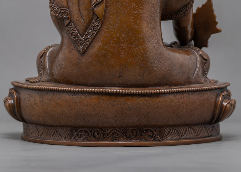 Medicine Buddha Altar For Tibetan Shrine | Oxidized Art-work of Himalayas