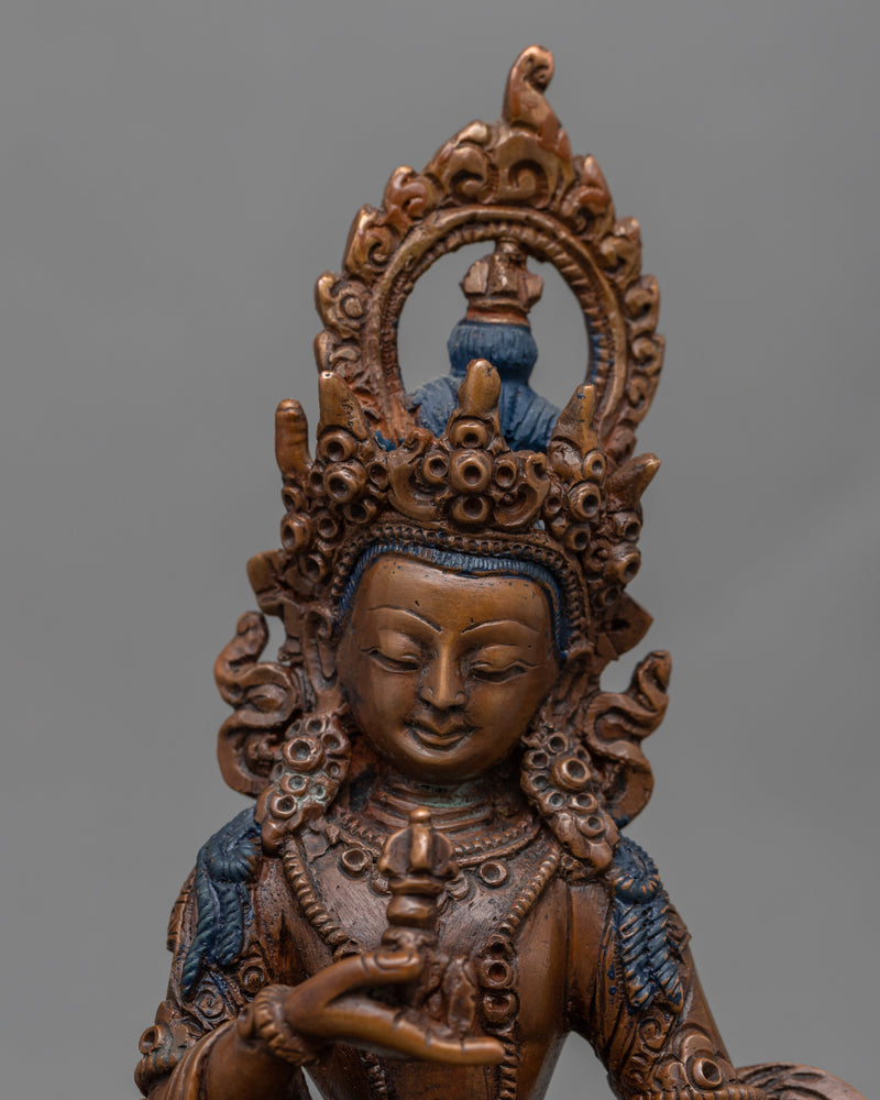 Vajrasattva Mantra Text Practice Statue | Historical Tibetan Buddhist Tantric