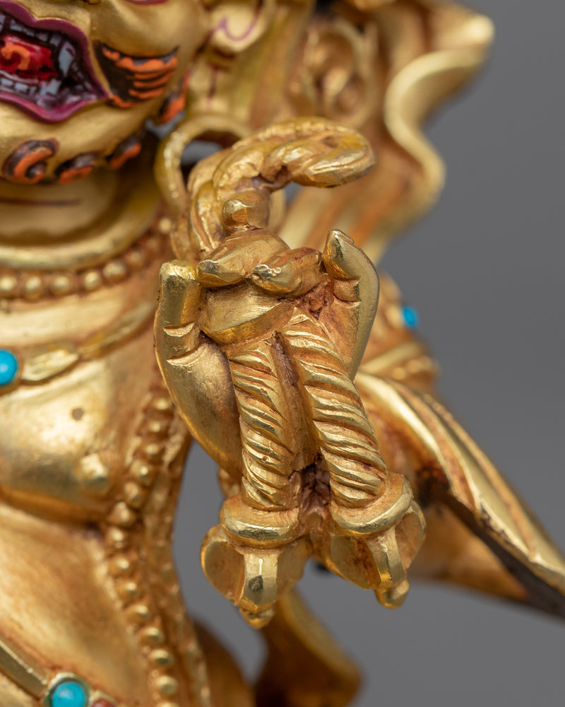 Traditional Tibetan Statue For Vajrapani Mudra Practice | Traditional Buddhist Art