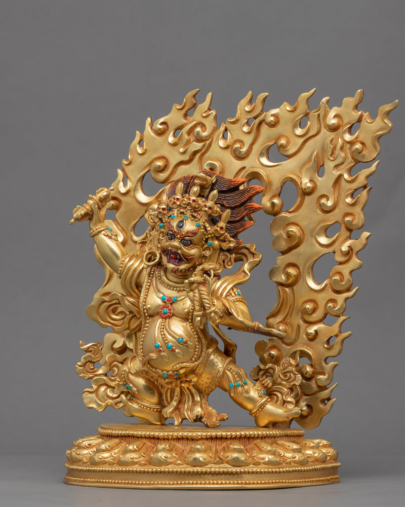 Traditional Tibetan Statue For Vajrapani Mudra Practice | Traditional Buddhist Art