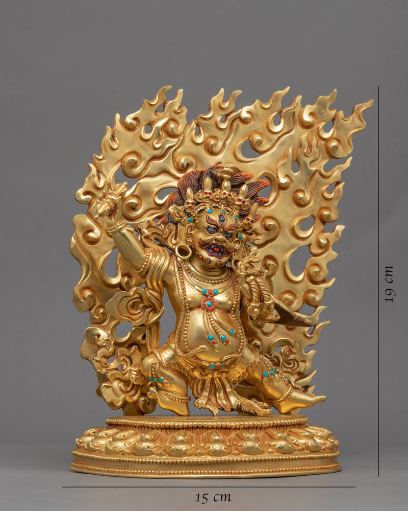 Traditional Tibetan Statue For Vajrapani Mudra Practice | Traditional Buddhist Art