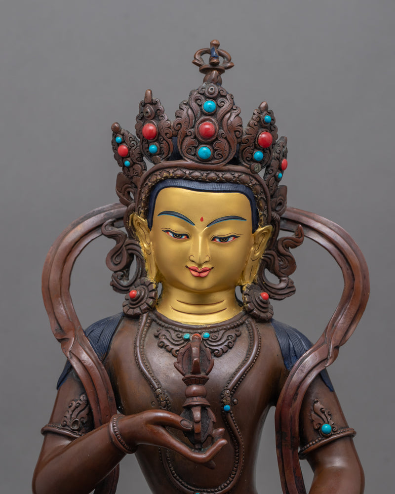 Vajrasattva Empowerment Statue | Tibetan Buddha Sculpture For Mindfulness