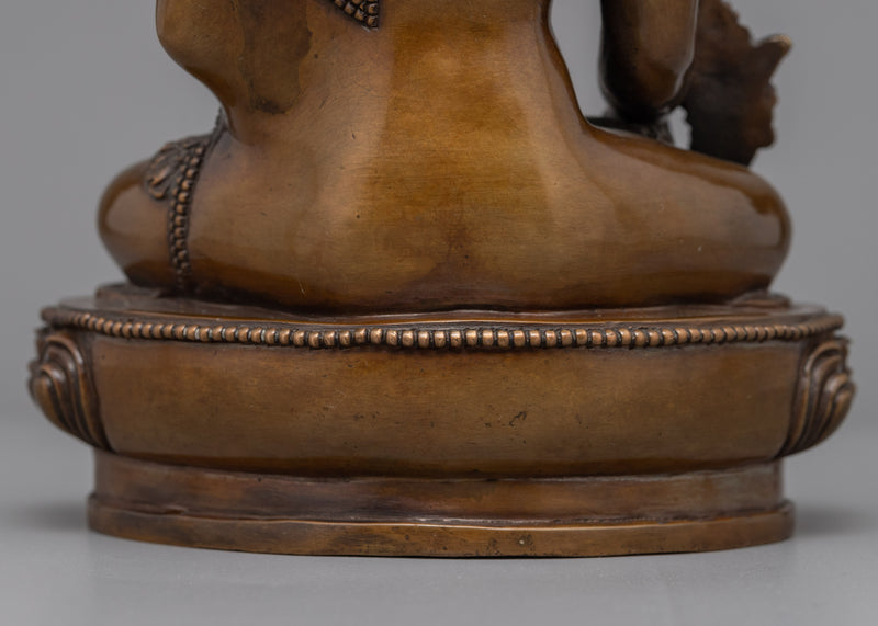 Bhaisajyaguru Buddha Statue | Traditional Tibetan Healing Medicine Buddha Figurine