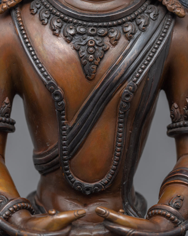 Amitayus The Long Life Buddha Statue | Traditionally Hand-Carved Buddhist Deity