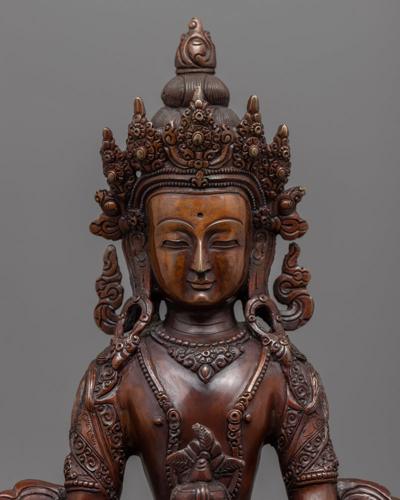 Amitayus The Longevity Buddha Statue | Traditional Tibetan Buddha Of Long Life