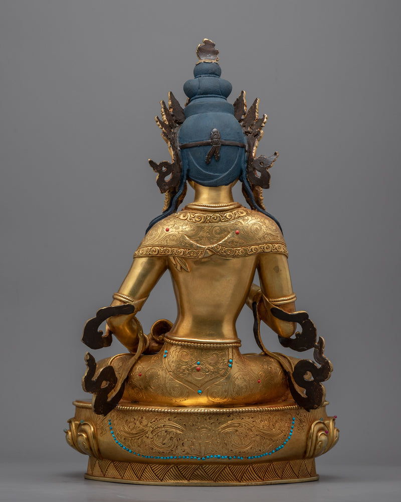 Traditionally Sculpted Dorje Sempa Meditation Statue | Himalayan Tibetan Vajrasattva Figurine