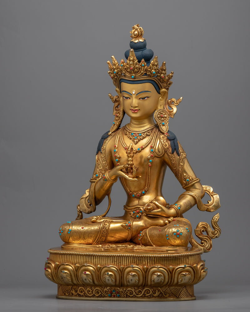 Traditionally Sculpted Dorje Sempa Meditation Statue | Himalayan Tibetan Vajrasattva Figurine