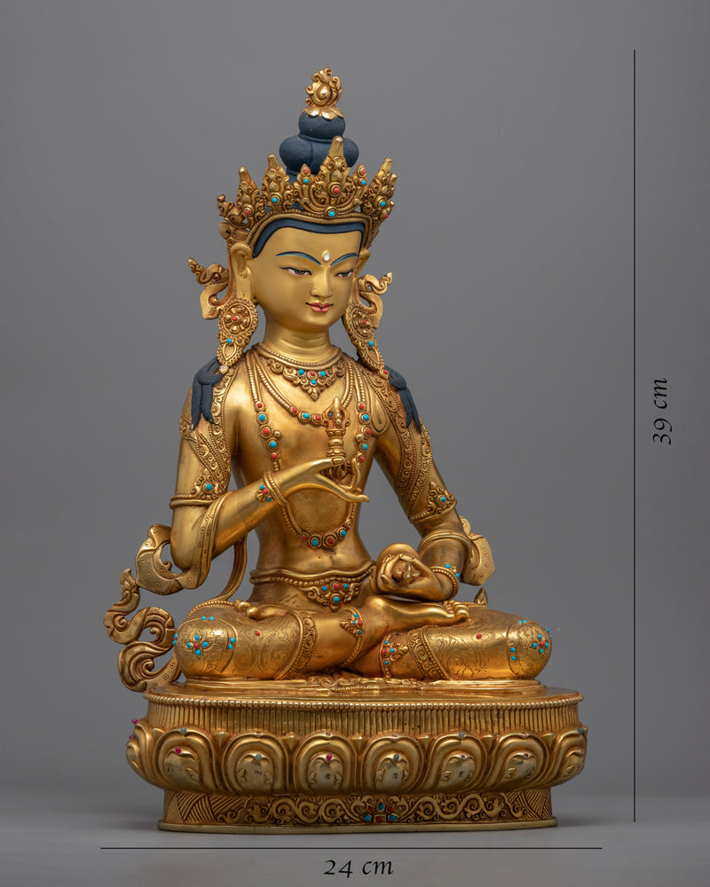 Traditionally Sculpted Dorje Sempa Meditation Statue | Himalayan Tibetan Vajrasattva Figurine