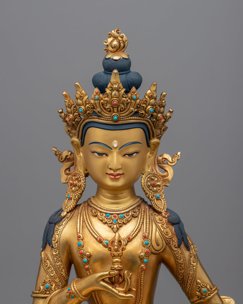 Traditionally Sculpted Dorje Sempa Meditation Statue | Himalayan Tibetan Vajrasattva Figurine