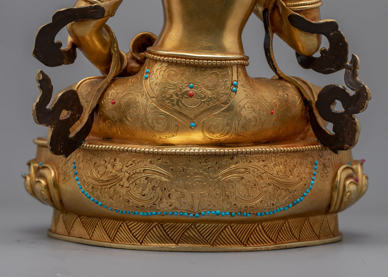 Traditionally Sculpted Dorje Sempa Meditation Statue | Himalayan Tibetan Vajrasattva Figurine