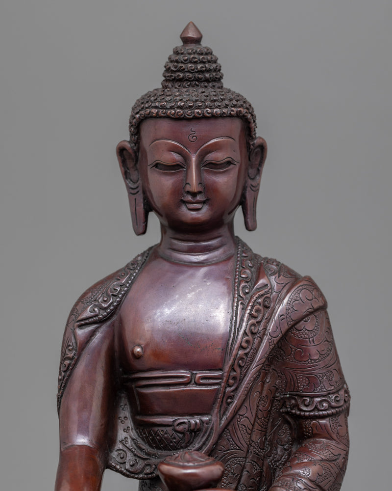 Shakyamuni Buddha Statue For Tibetan Buddha Mantra | Buddhist Pure Art