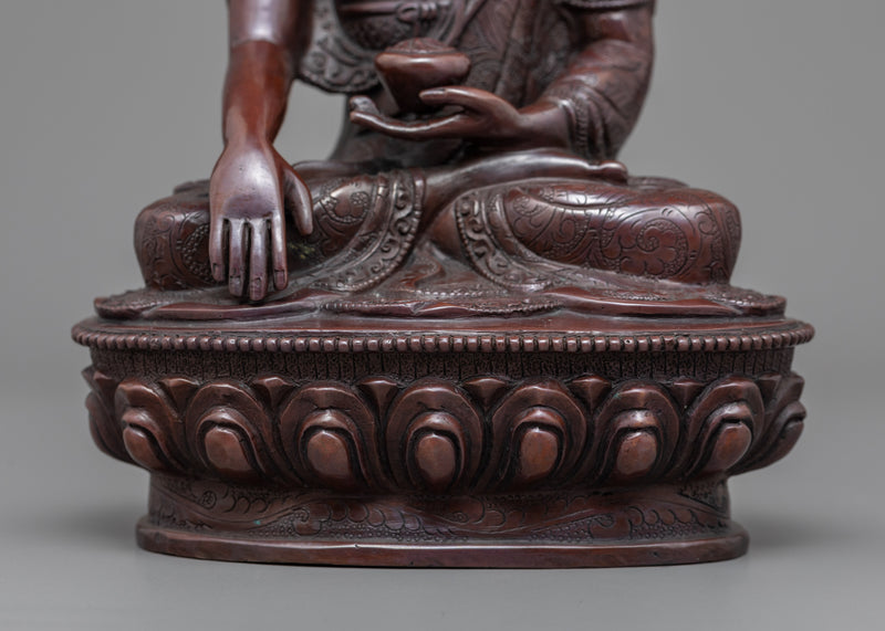 Shakyamuni Buddha Statue For Tibetan Buddha Mantra | Buddhist Pure Art