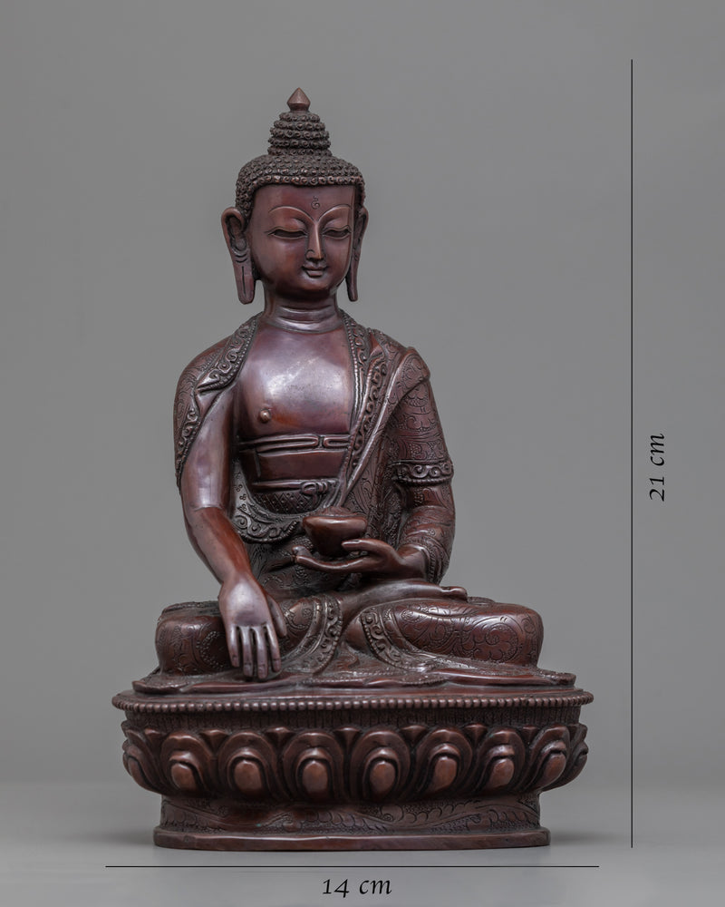 Shakyamuni Buddha Statue For Tibetan Buddha Mantra | Buddhist Pure Art