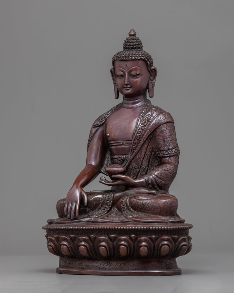 Shakyamuni Buddha Statue For Tibetan Buddha Mantra | Buddhist Pure Art