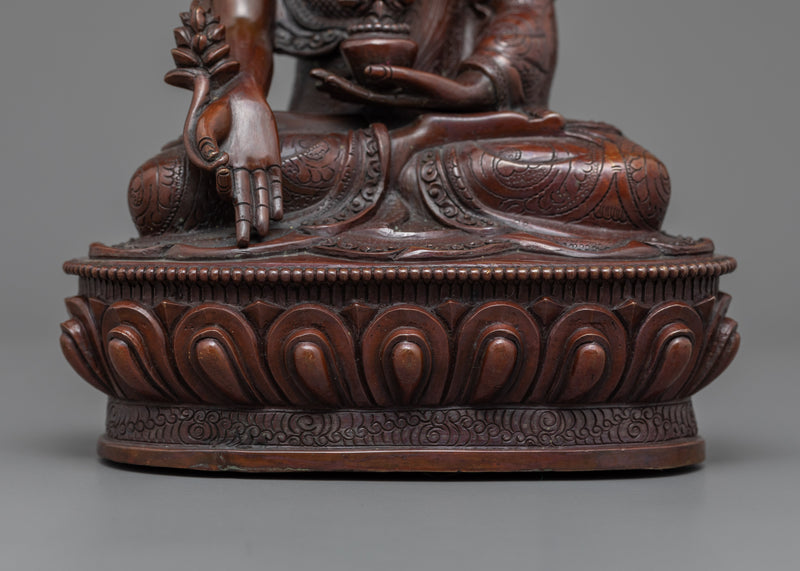 Medicine Buddha Healing Practice Statue | Bhaishajyaguru The Healing Buddha Sculpture