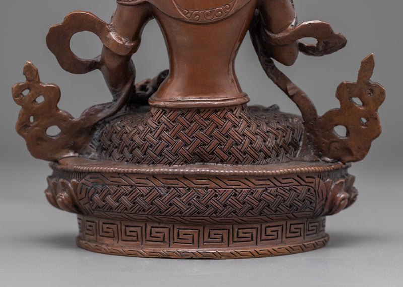 Buddhist Dorsem Lama Chopa | Vajrasattva Vintage Oxidized Statue