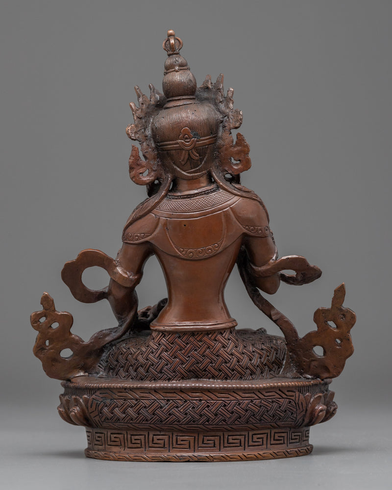 Buddhist Dorsem Lama Chopa | Vajrasattva Vintage Oxidized Statue