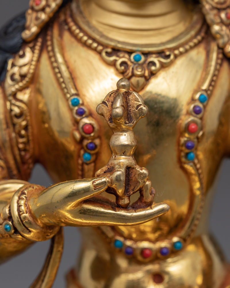 Buddhist Deity Vajrasattva Statue | Himalayan Traditional Artwork