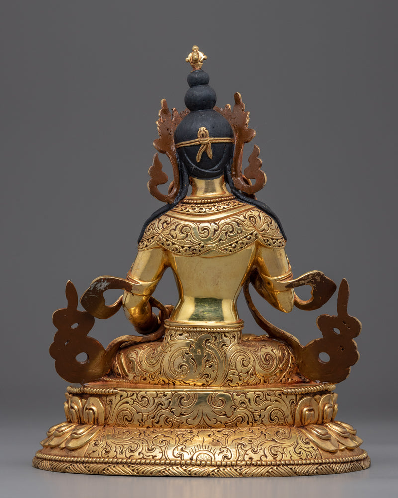 Buddhist Deity Vajrasattva Statue | Himalayan Traditional Artwork