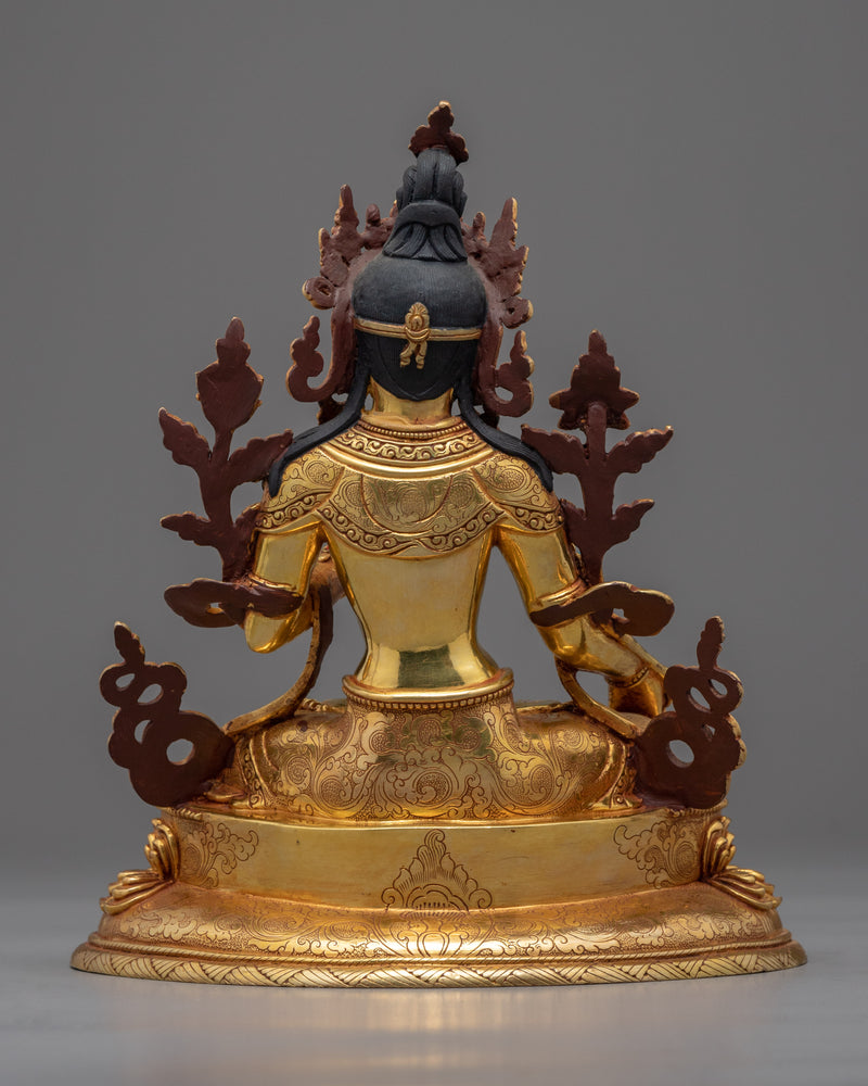 White Tara Mantra 108 Repetitions | Himalayan Traditional Statue