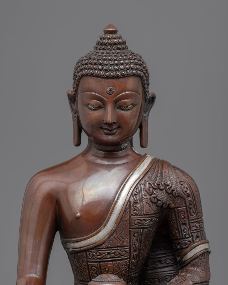 Shakyamuni Buddhas Body Art | Himalayan Traditional Oxidized Statue