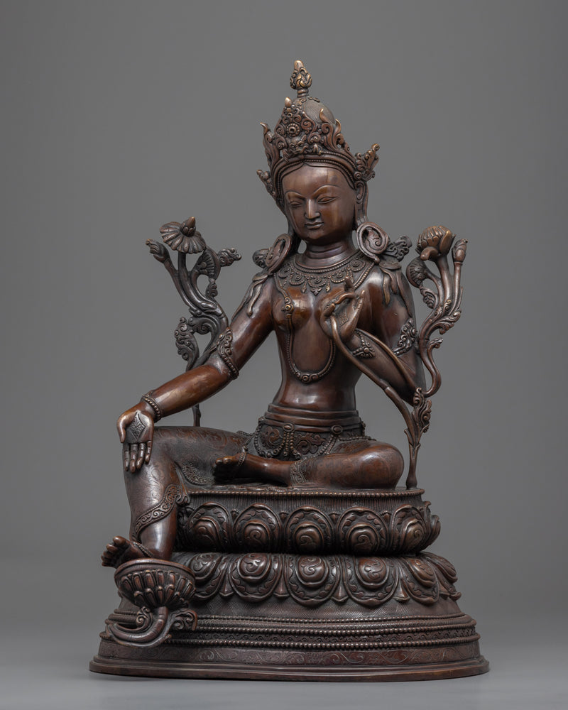 Jetsun Dolma Statue | Tibetan Buddhism Green Tara Statuette