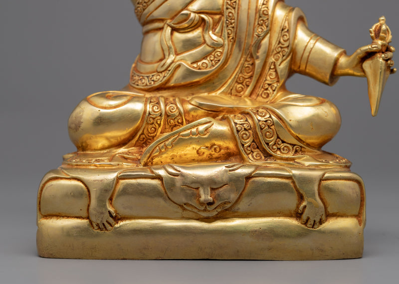 Dudjom Lingpa Rinpoche Statue | Gold Gilded Premium Statues