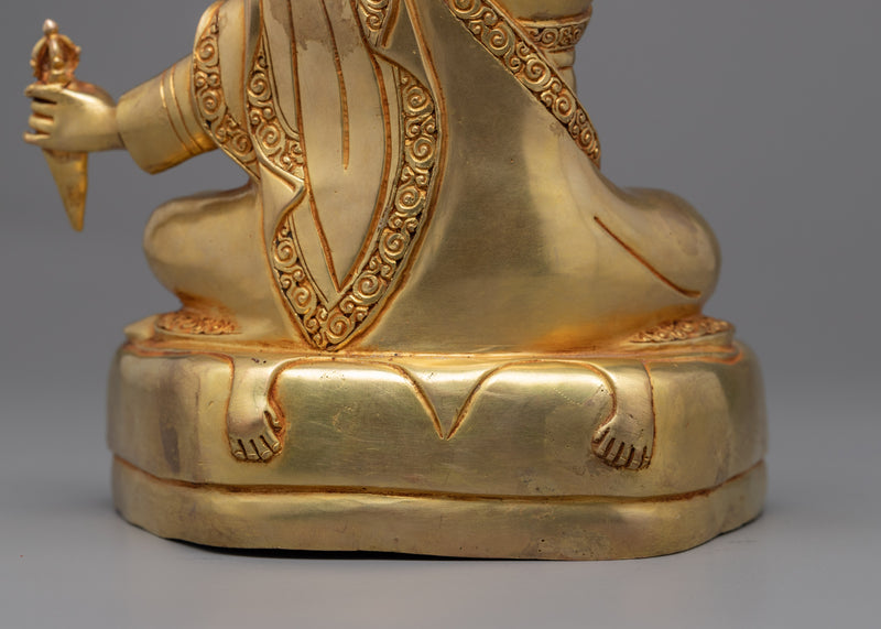 Dudjom Lingpa Rinpoche Statue | Gold Gilded Premium Statues