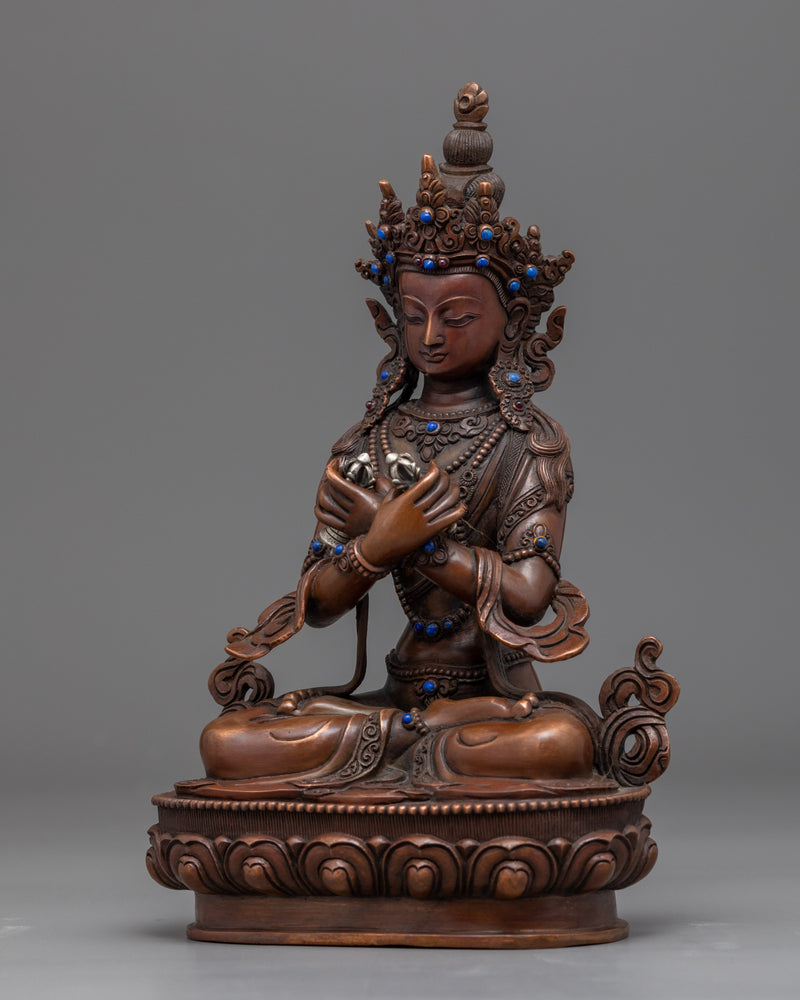 Tibetan Vajradhara Statue | Traditional Handcarved Buddhist Sculpture