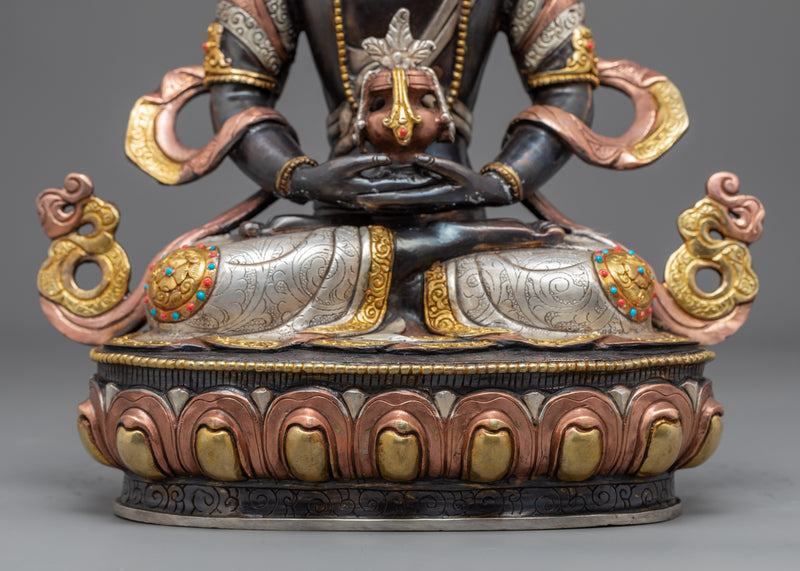 Amitayus Mantra Practice Statue | Buddhist Deity Of Longevity Art Craft