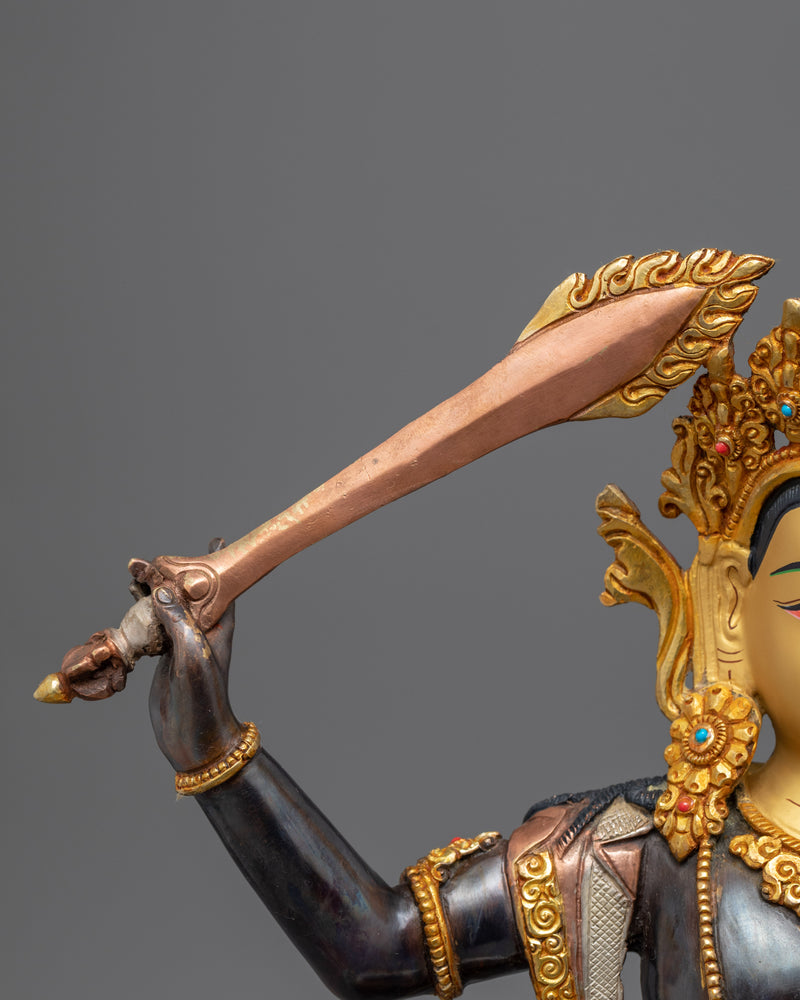 Manjushri Buddha Statue | Traditional Himalayan Art of Nepal