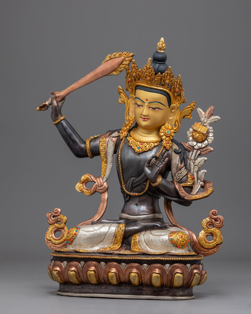 Manjushri Buddha Statue | Traditional Himalayan Art of Nepal