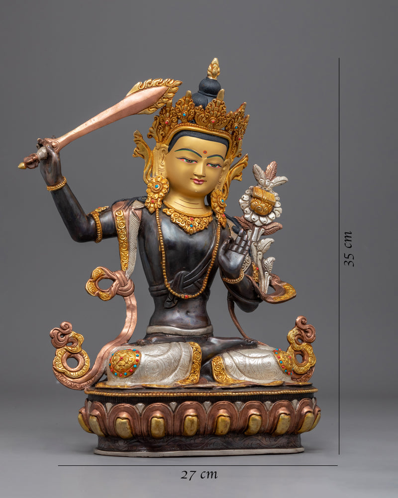 Manjushri Buddha Statue | Traditional Himalayan Art of Nepal