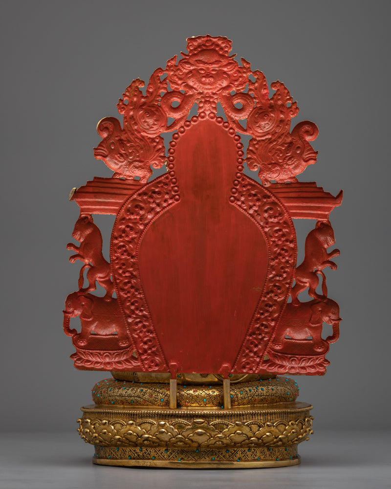 Handcrafted Tibetan Shakyamuni Buddha Statue | Tibetan Art Work