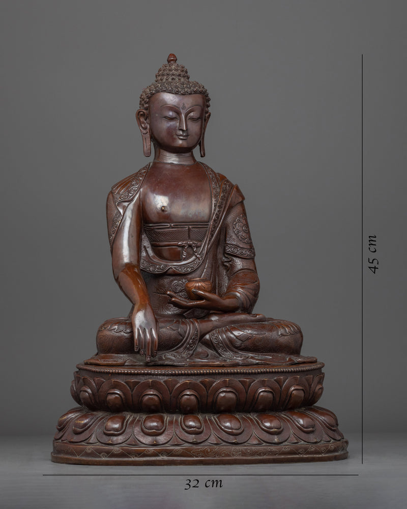 Fasting Buddha Shakyamuni Sculpture | Traditional Buddhist Statue