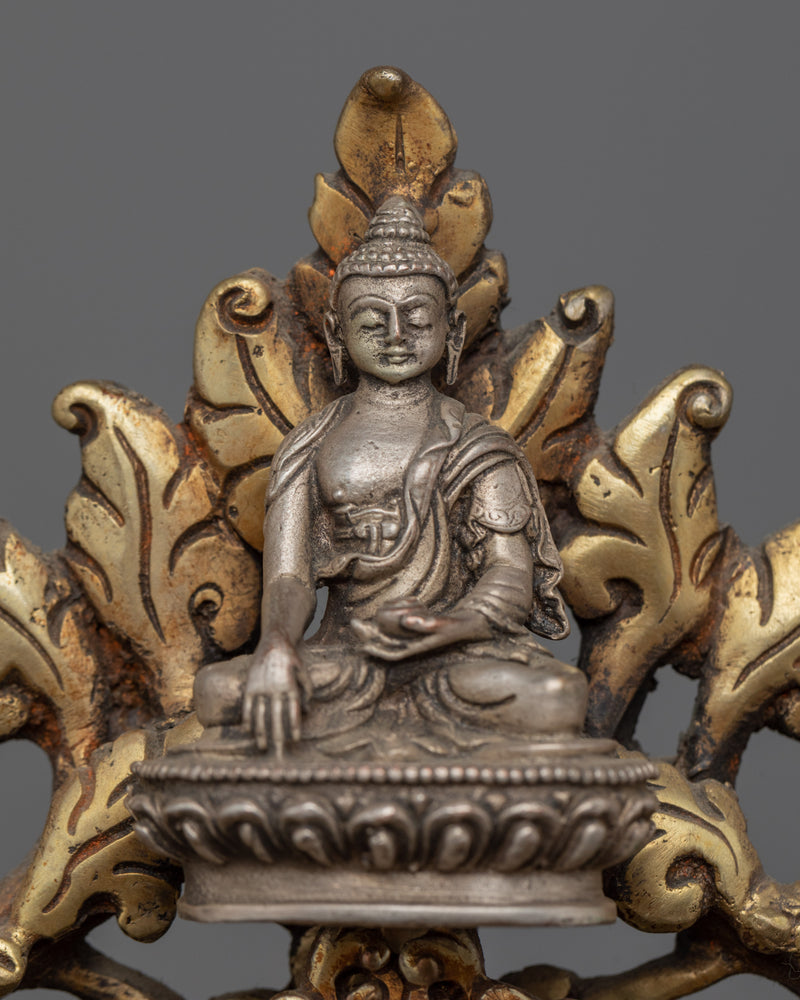 Green Tara Buddhist Deity Sculpture for Meditation | Gold-Plated Tibetan Art