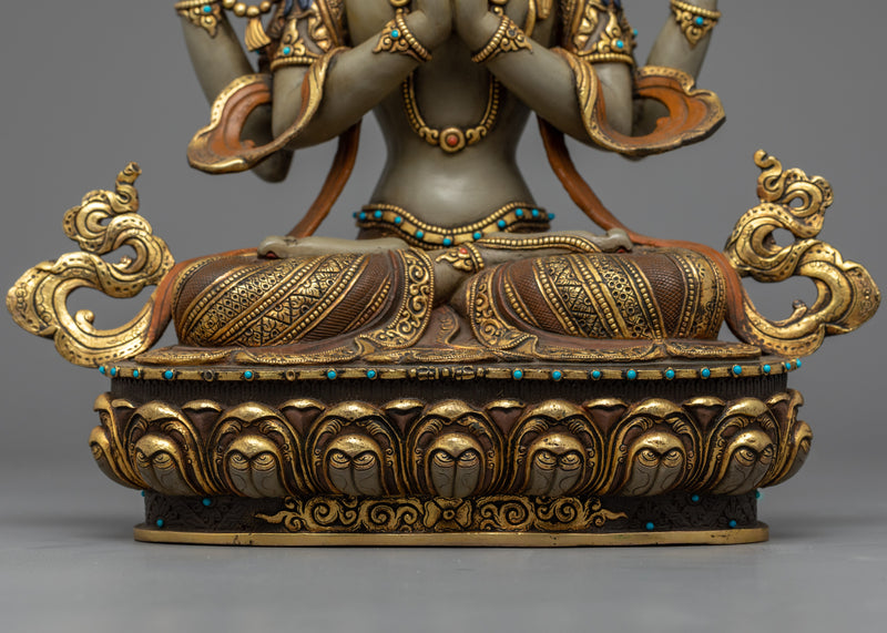 Tibetan Chenrezig Statue | Avalokiteshvara Fine Artwork